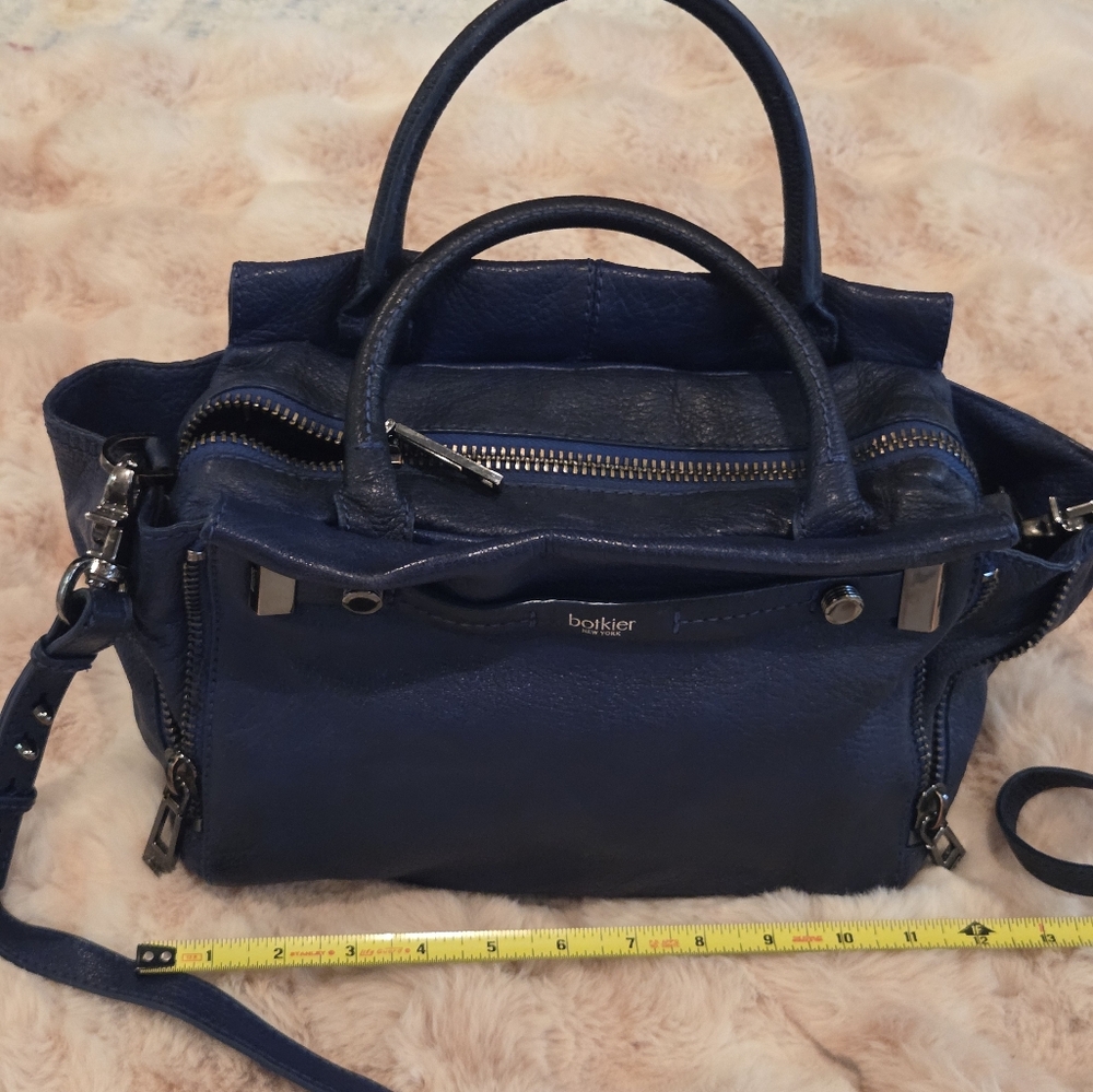 Botkier Deep Blue Leather Handbag - Picture 6 of 16